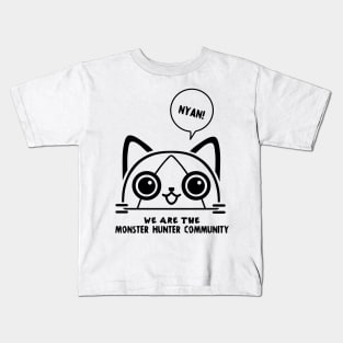 Monster Hunter Cat Kids T-Shirt